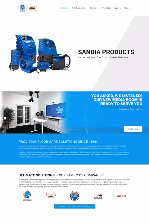 Sandia-Plastics Homepage 1440px