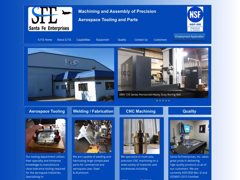 Santa-Fe-Enterprises Homepage 1440px