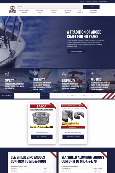Sea-Shield-Marine-Products Homepage 1440px