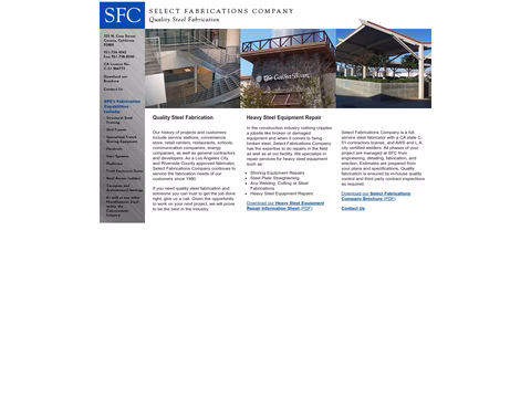 Select-Fabrications Homepage 1440px