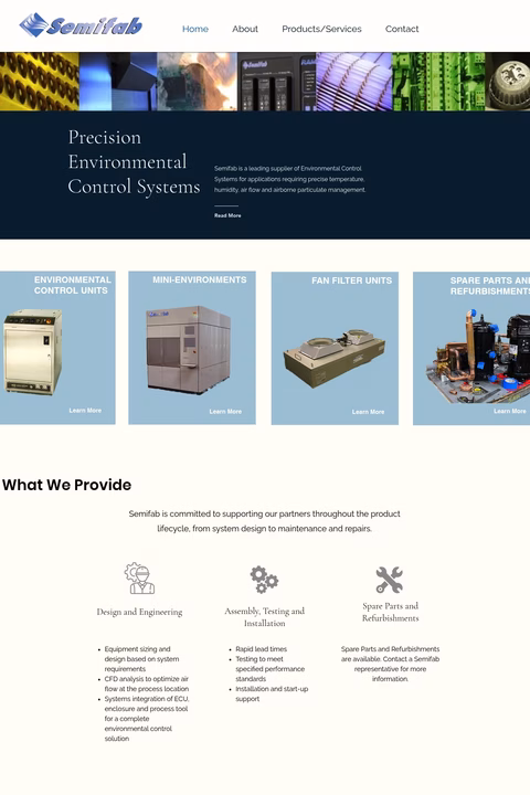 Semifab Homepage 1440px