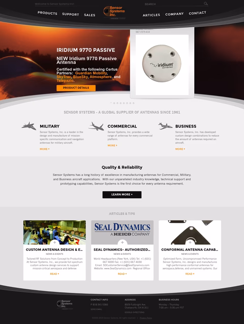 Sensor-Systems-Inc Homepage 1440px