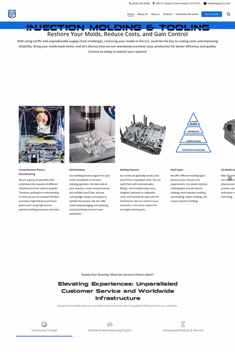 Servtech-Plastics Homepage 1440px