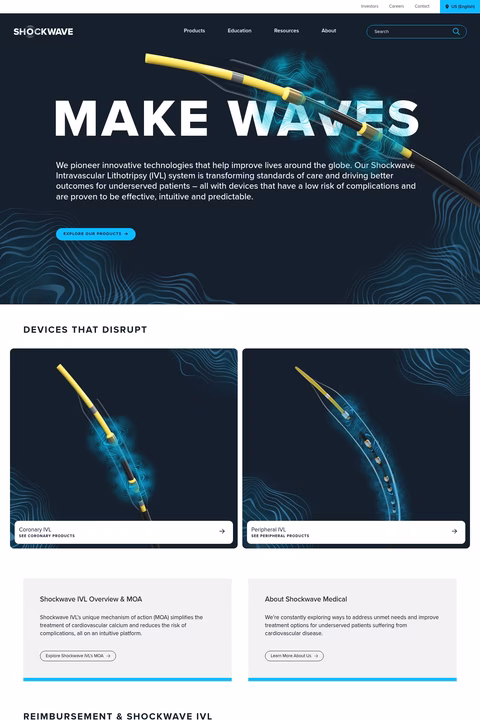 Shockwave-Medical Homepage 1440px