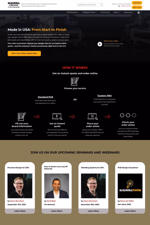 Sierra-Proto-Express Homepage 1440px