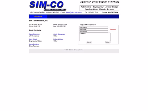 Sim-Co-Fabricators Homepage 1440px