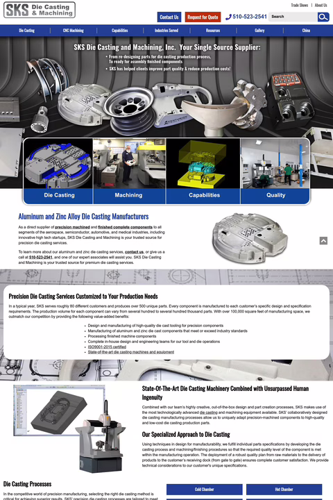 Sks-Die-Casting-Machining Homepage 1440px