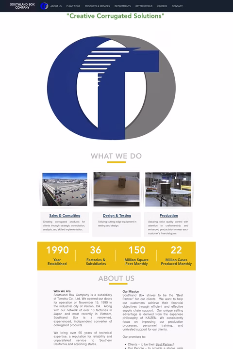 Southland-Box-Company Homepage 1440px