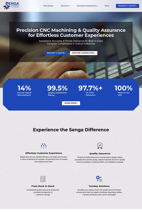 Senga-Engineering Homepage 1440px