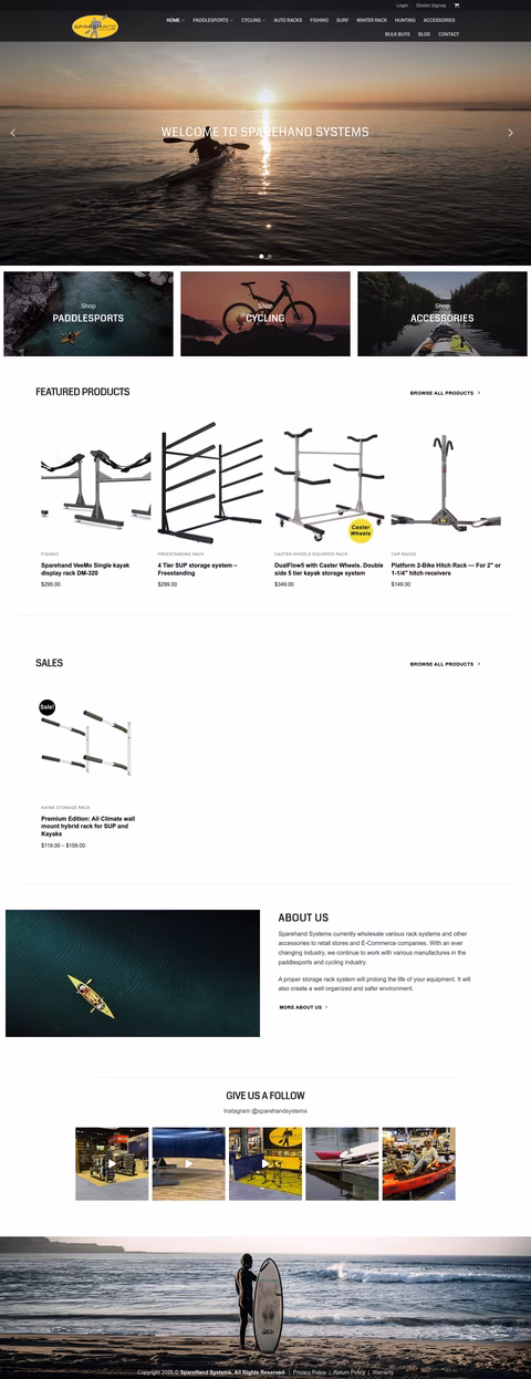 Sparehand-Systems Homepage 1440px