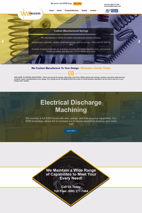 Spring-Industries Homepage 1440px