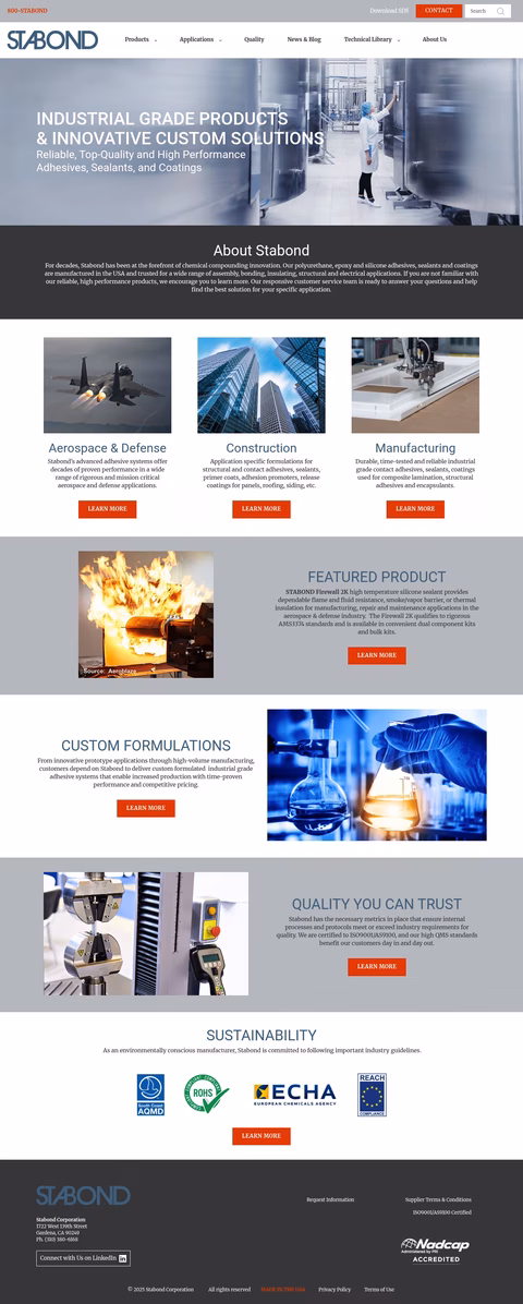 Stabond-Corporation Homepage 1440px