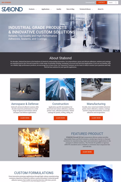 Stabond-Corporation Homepage 1440px