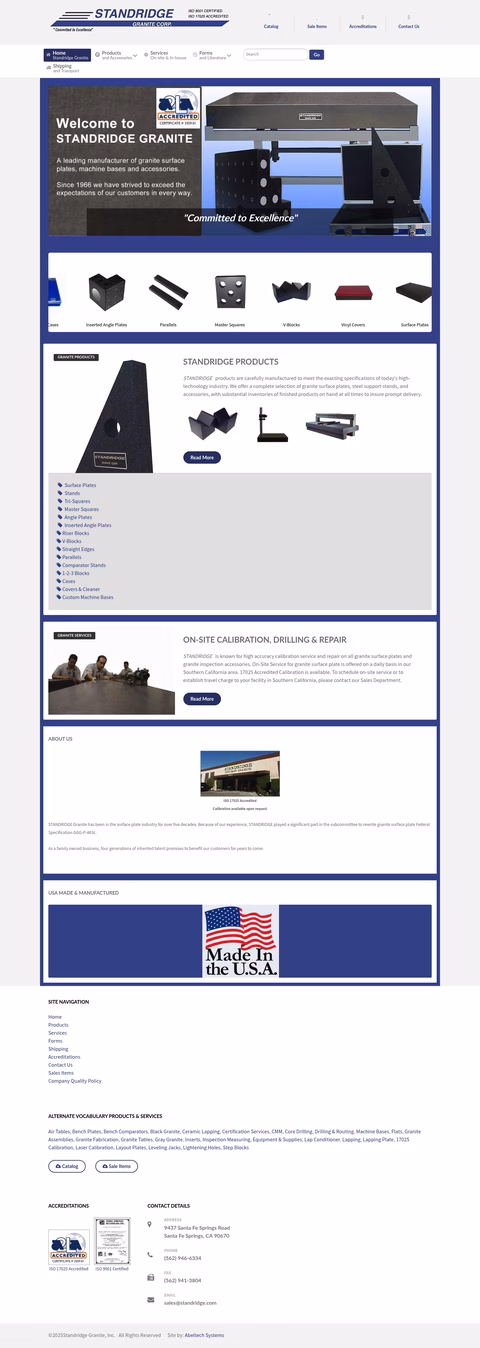 Standridge-Granite Homepage 1440px