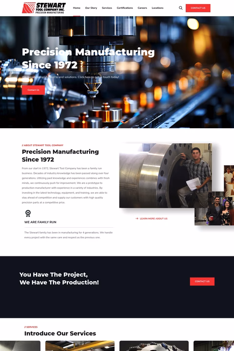 Stewart-Tool-Company Homepage 1440px