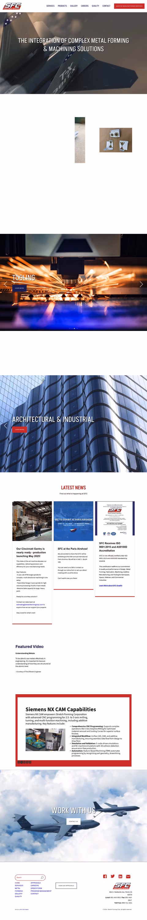 Stretch-Forming-Corporation Homepage 1440px