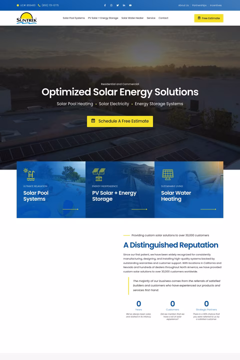 Suntrek-Industries Homepage 1440px