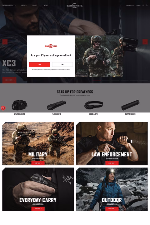 Surefire Homepage 1440px