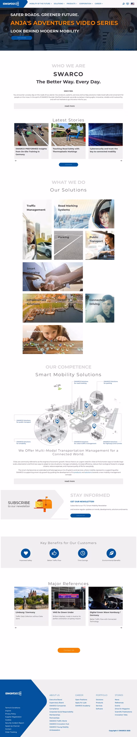 Swarco Homepage 1440px