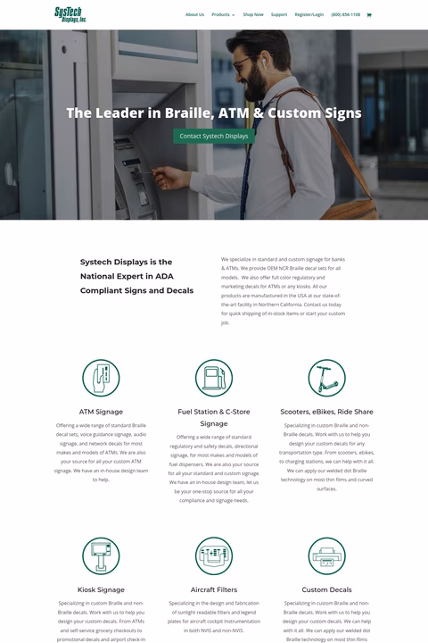 Systech-Displays Homepage 1440px
