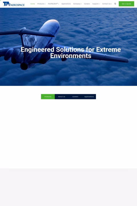 Ta-Aerospace Homepage 1440px