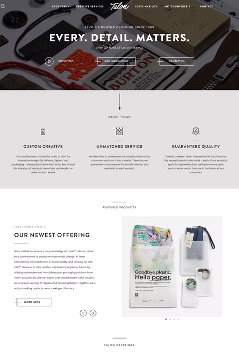 Talon-International Homepage 1440px