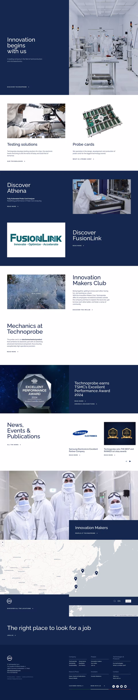 Technoprobe-America Homepage 1440px