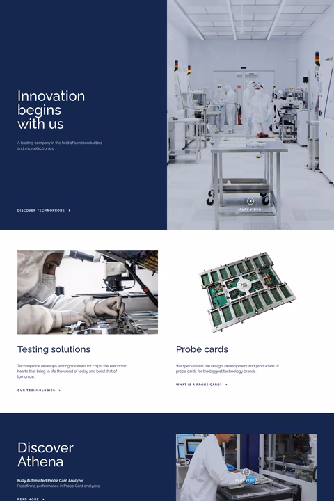 Technoprobe-America Homepage 1440px