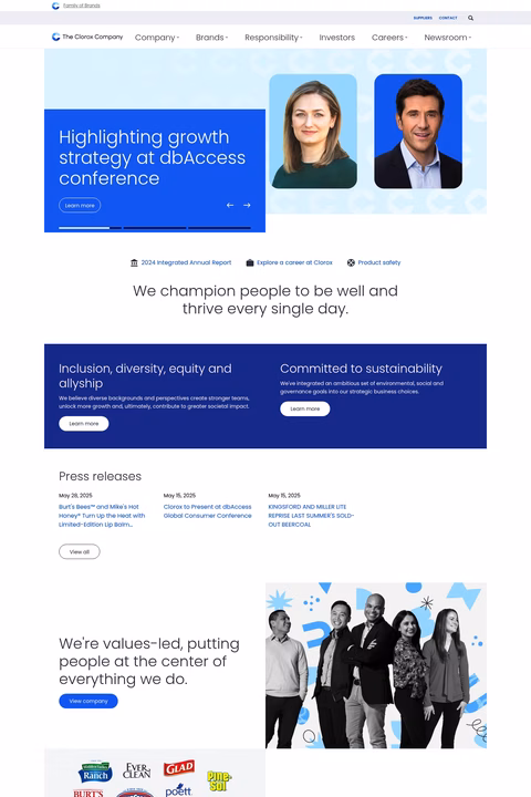 The-Clorox-Company Homepage 1440px