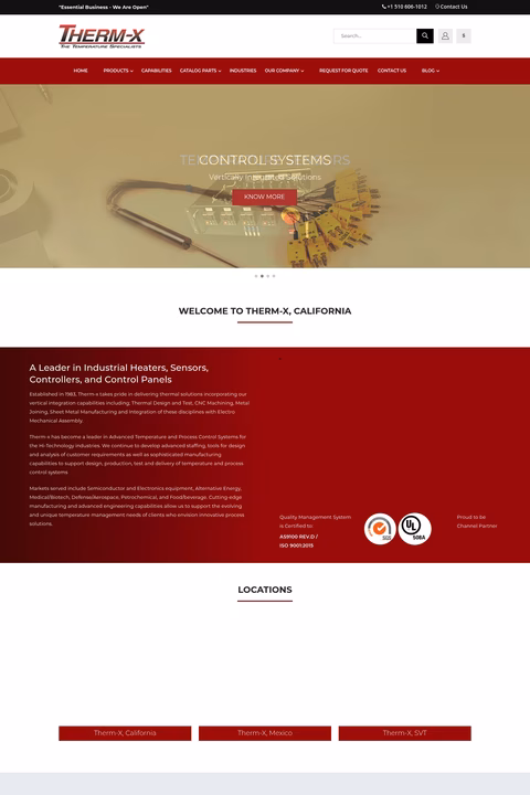 Therm-X-Of-California Homepage 1440px