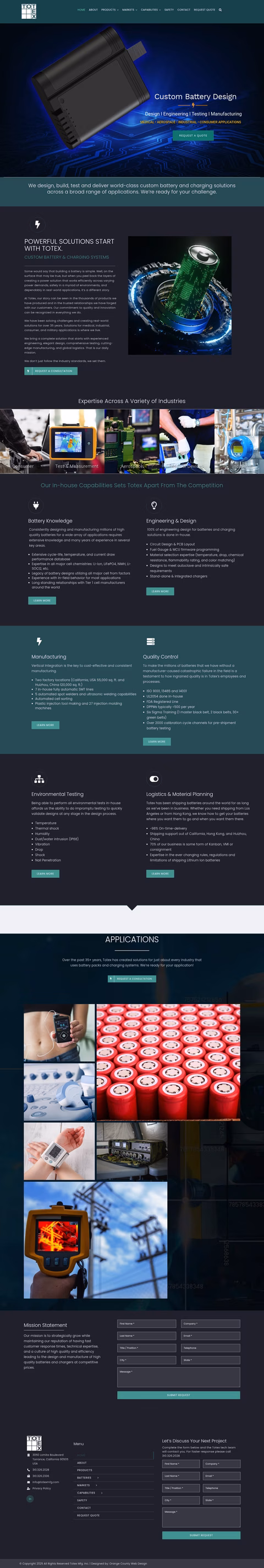 Totex-Manufacturing Homepage 1440px