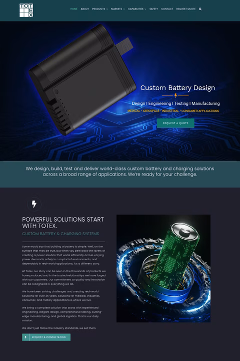 Totex-Manufacturing Homepage 1440px