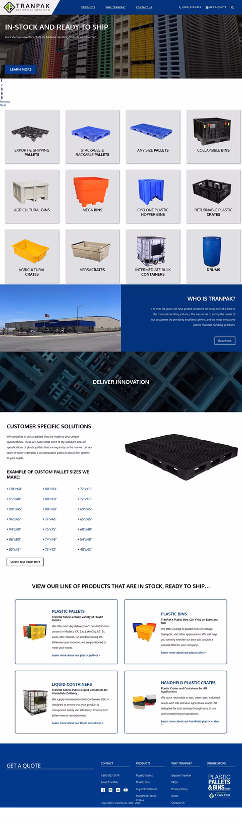 Tranpak Homepage 1440px