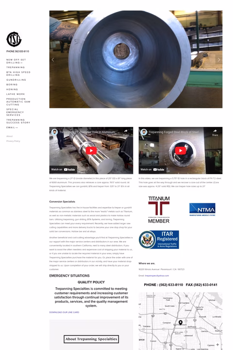 Trepanning-Specialties-Inc Homepage 1440px