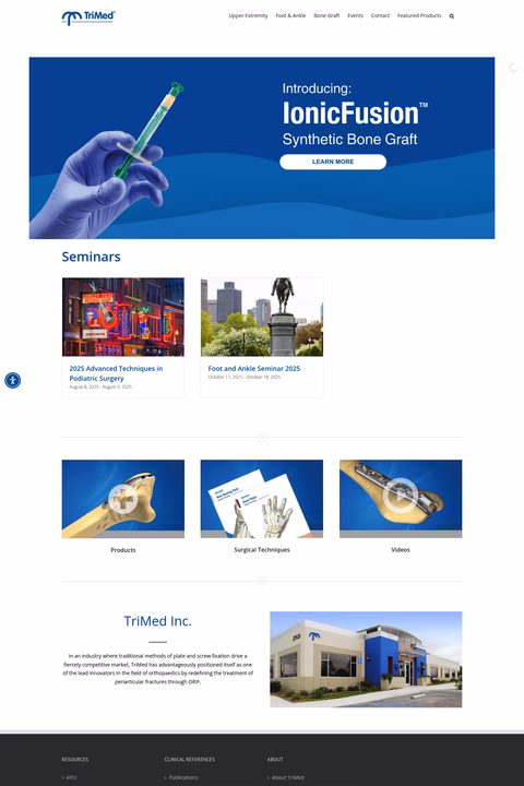 Trimed Homepage 1440px