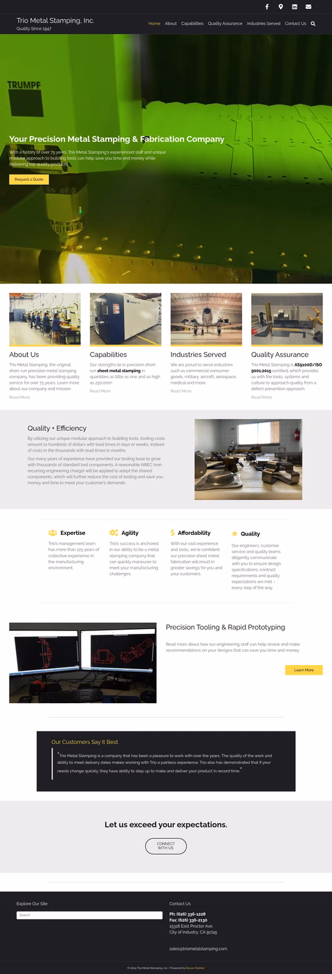 Trio-Metal-Stamping Homepage 1440px