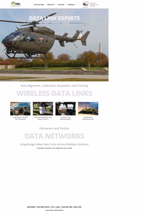 Troll-Systems-Corporation Homepage 1440px