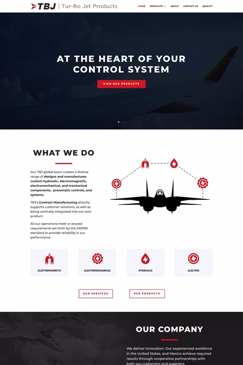 Tur-Bo-Jet-Products Homepage 1440px