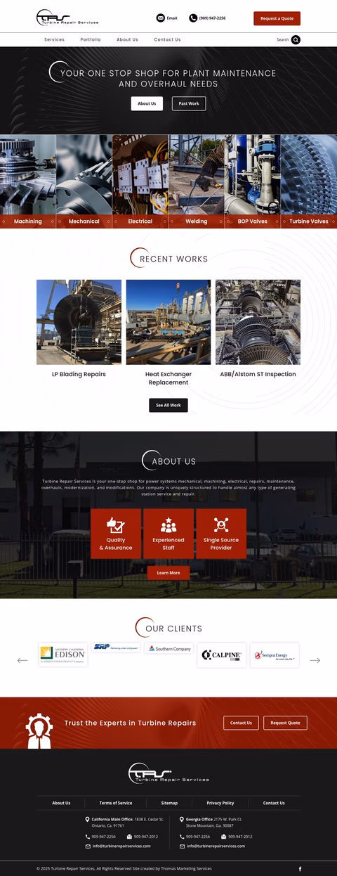 Turbine-Repair-Services Homepage 1440px