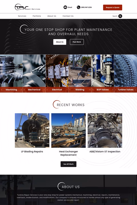 Turbine-Repair-Services Homepage 1440px