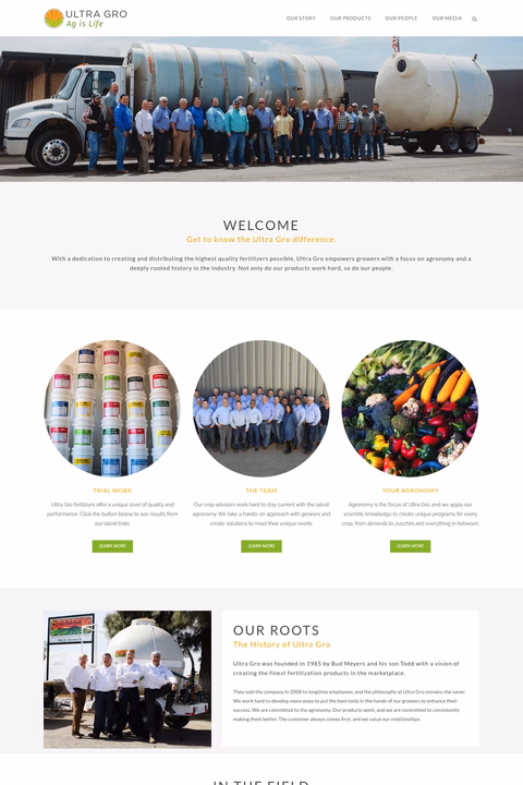 Ultra-Gro Homepage 1440px