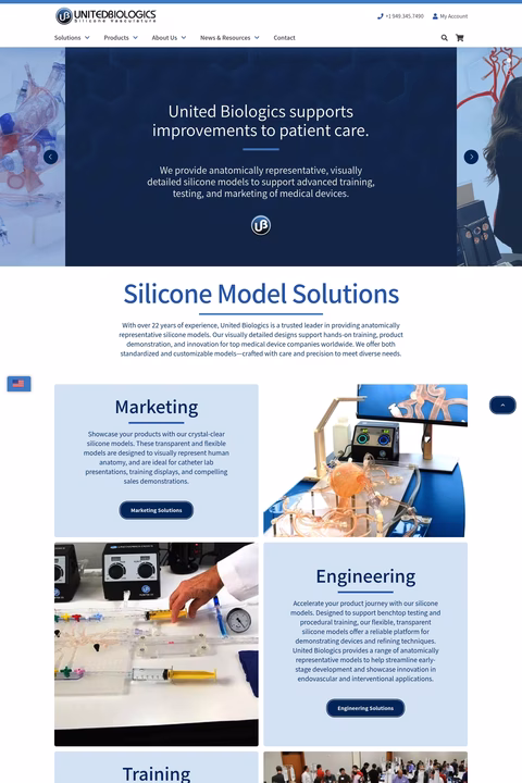 United-Biologics Homepage 1440px