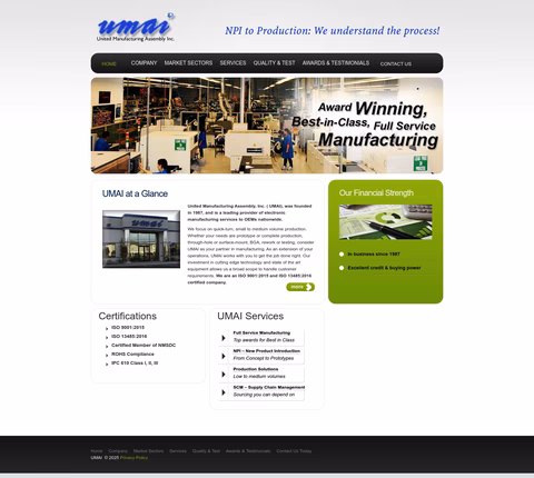 United-Manufacturing-Assembly-Inc Homepage 1440px
