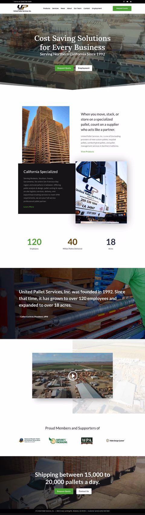 United-Pallet-Services Homepage 1440px