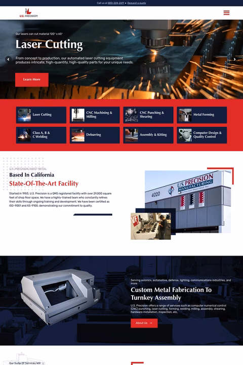 Us-Precision-Sheet-Metal Homepage 1440px