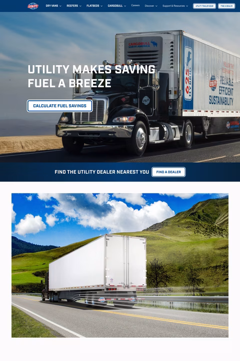 Utility-Trailer-Manufacturing-Company Homepage 1440px