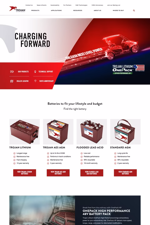 Trojan-Battery-Company Homepage 1440px