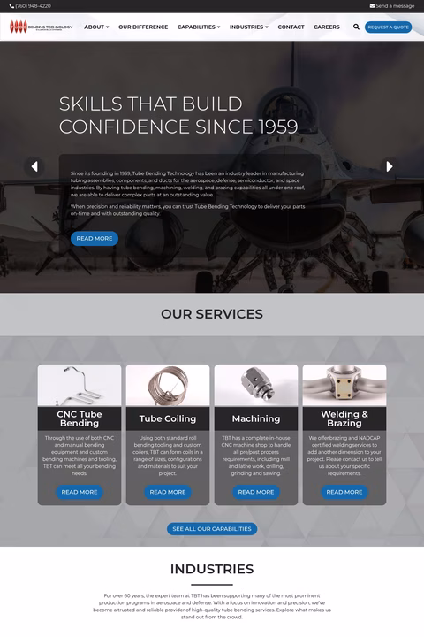Tube-Bending-Inc Homepage 1440px