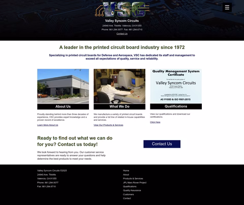 Valley-Syncom-Circuits Homepage 1440px