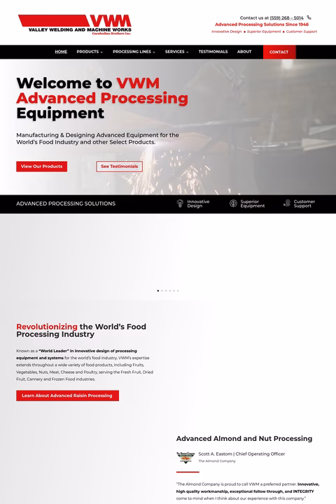 Valley-Welding-Machine-Works Homepage 1440px